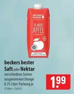 Famila Nord Ost beckers bester Saft oder Nektar Angebot