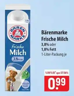 Famila Nord Ost Bärenmarke Frische Milch Angebot