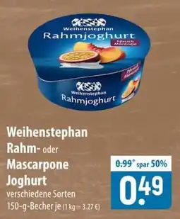Famila Nord Ost Weihenstephan Rahm- oder Mascarpone Joghurt Angebot