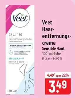 Famila Nord Ost Veet Haarentfernungscreme Sensible Haut Angebot
