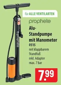 Famila Nord Ost prophete Alu-Standpumpe mit Manometer Angebot