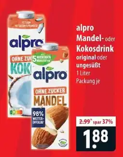 Famila Nord Ost alpro Mandel- oder Kokosdrink Angebot