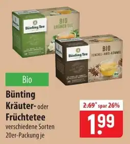 Famila Nord Ost Bünting Kräuter- oder Früchtetee Angebot