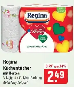 Famila Nord Ost Regina Küchentücher mit Herzen Angebot