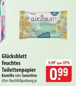 Famila Nord Ost Glücksbblatt feuchtes Toilettenpapier Angebot