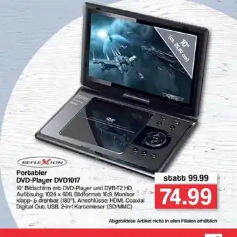 Famila Nord West Reflexion Portabler Dvd-player Dvd1017 Angebot