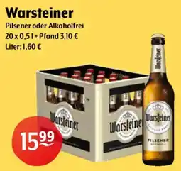 Getränke Hoffmann Warsteiner Pilsener oder Alkoholfrei Angebot