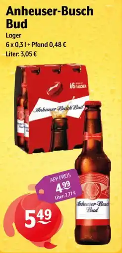 Getränke Hoffmann Anheuser-Busch Bud Lager Angebot