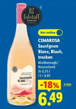 Lidl CIMAROSA Sauvignon Blanc, Blush, trocken Angebot