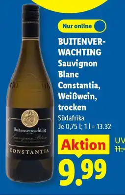Lidl BUITENVERWACHTING Sauvignon Blanc Constantia, Weißwein, trocken Angebot
