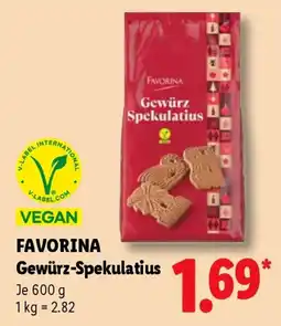 Lidl FAVORINA Gewürz Spekulatius Angebot
