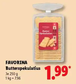 Lidl FAVORINA Butterspekulatius Angebot
