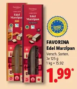 Lidl FAVORINA Edel Marzipan Angebot