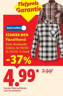 Lidl ESMARA MEN Flanellhemd Angebot