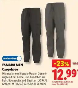 Lidl ESMARA MEN Cargohose Angebot