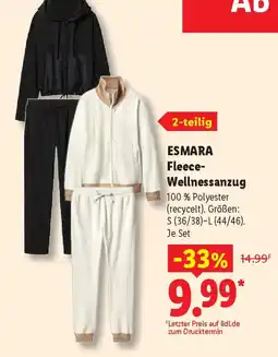 Lidl ESMARA Fleece-Wellnessanzug Angebot