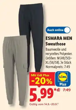 Lidl ESMARA MEN Sweathose Angebot
