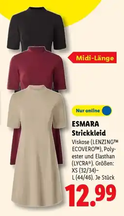 Lidl ESMARA Strickkleid Angebot