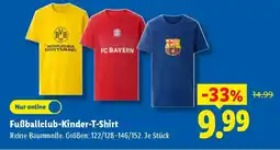 Lidl Fußballclub-Kinder-T-Shirt Angebot
