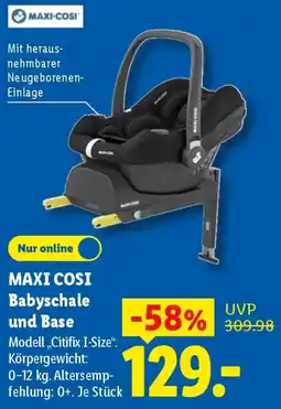 Lidl MAXI COSI Babyschale und Base Angebot