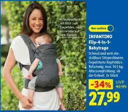 Lidl INFANTINO Flip-4-in-1-Babytrage Angebot