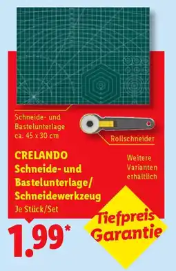 Lidl CRELANDO Schneide- und Bastelunterlage/Schneidewerkzeug Angebot