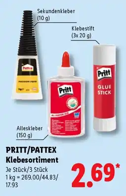 Lidl PRITT/PATTEX Klebesortiment Angebot