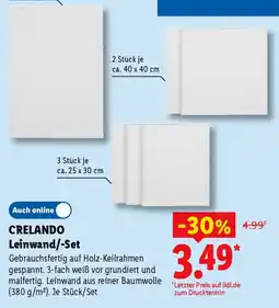 Lidl CRELANDO Leinwand/-Set Angebot
