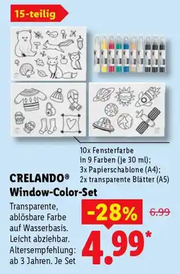 Lidl CRELANDO Window-Color-Set Angebot