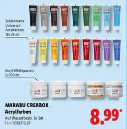 Lidl MARABU CREA BOX Acrylfarben Angebot