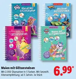 Lidl Malen mit Glitzersteinen Angebot