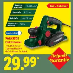 Lidl PARKSIDE Elektrohobel Angebot