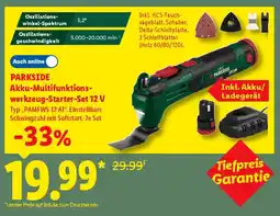 Lidl PARKSIDE Akku-Multifunktions-werkzeug-Starter-Set 12 V Angebot
