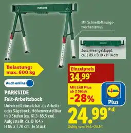 Lidl PARKSIDE Falt-Arbeitsbock Angebot