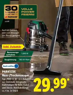 Lidl PARKSIDE Nass-/Trockensauger Angebot