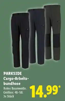 Lidl PARKSIDE Cargo-Arbeits-bundhose Angebot