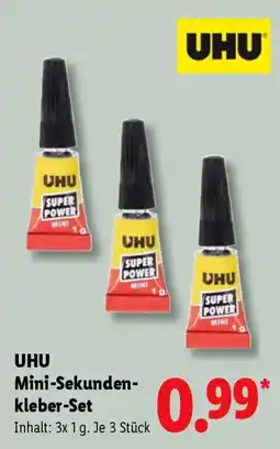 Lidl UHU Mini-Sekunden-kleber-Set Angebot