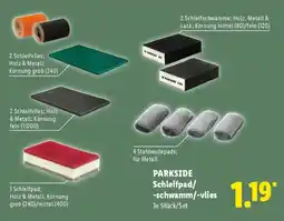 Lidl PARKSIDE Schleifpad/-schwamm/-vlies Angebot