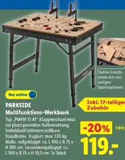 Lidl PARKSIDE Multifunktions-Werkbank Angebot