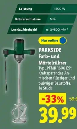 Lidl PARKSIDE Farb- und Mörtelrührer Angebot