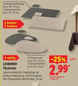 Lidl LIVARNO Tischsets Angebot