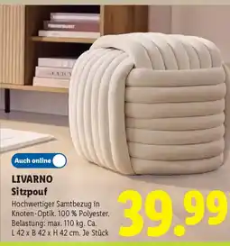 Lidl LIVARNO Sitzpouf Angebot