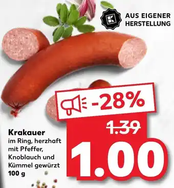 Kaufland Krakauer 100g Angebot