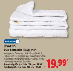 Lidl LIVARNO Duo-Bettdecke Polygiene Angebot