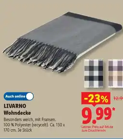 Lidl LIVARNO Wohndecke Angebot