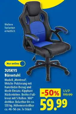 Lidl JUSKYS Bürostuhl Angebot