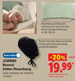 Lidl LIVARNO Bonnet/Seiden-Kissenbezug Angebot