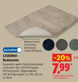 Lidl LIVARNO Badematte Angebot