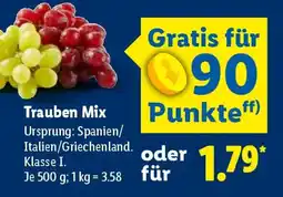 Lidl Trauben Mix Angebot