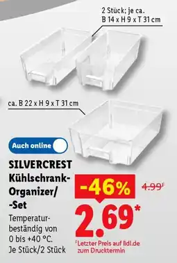 Lidl SILVERCREST Kühlschrank-Organizer/-Set Angebot